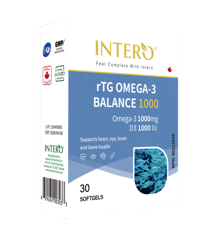 An image of a product called "rTG Omega-3 Balance 1000"